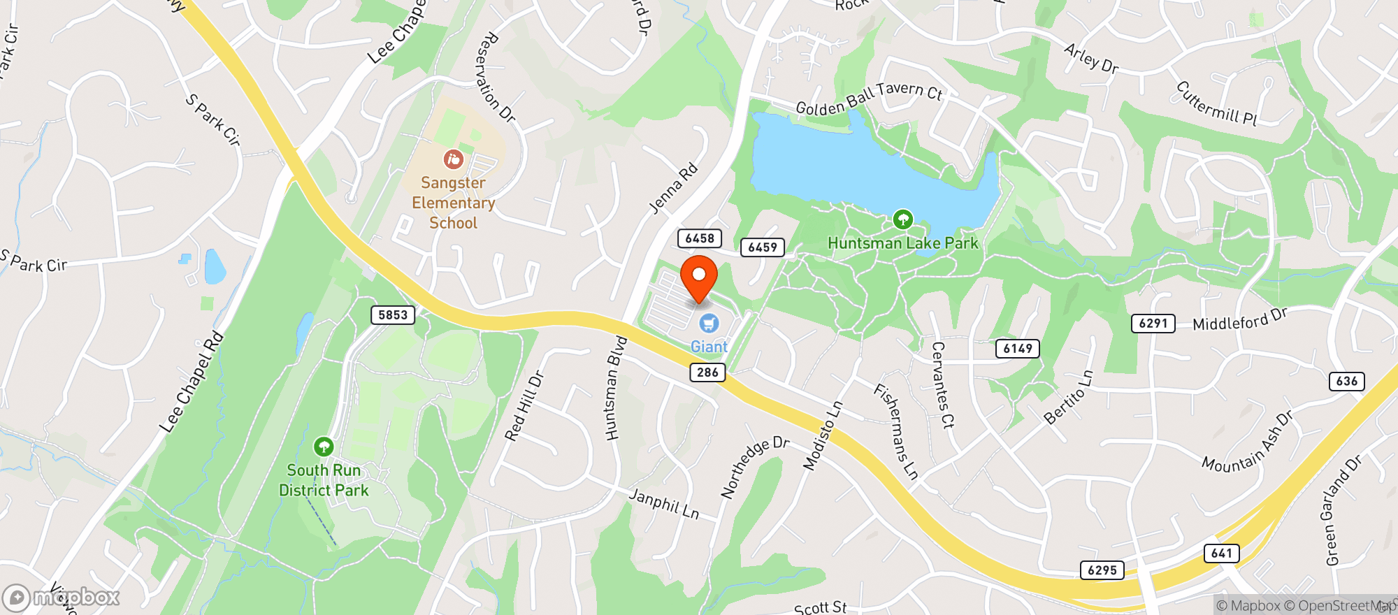Map showing Giant