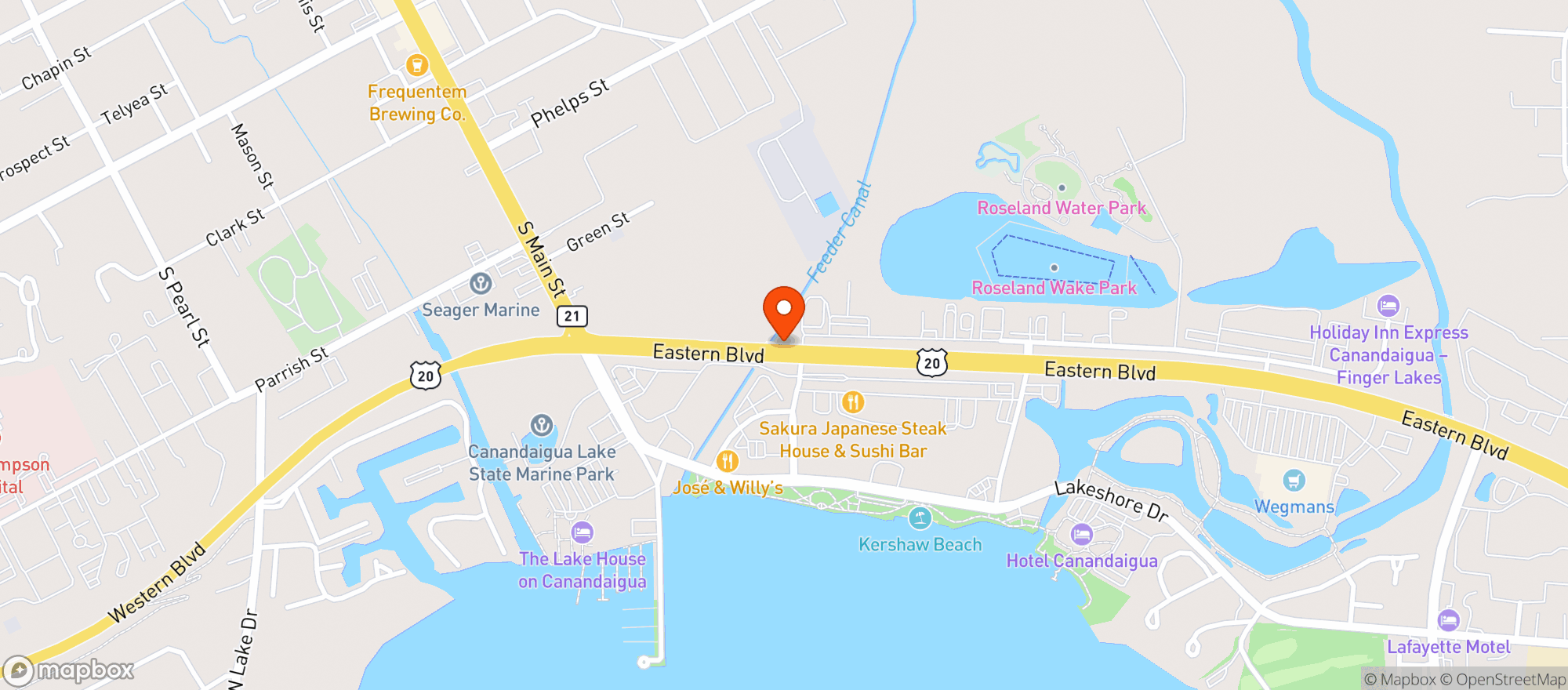 Map showing Ryan's Wine & Spirits
