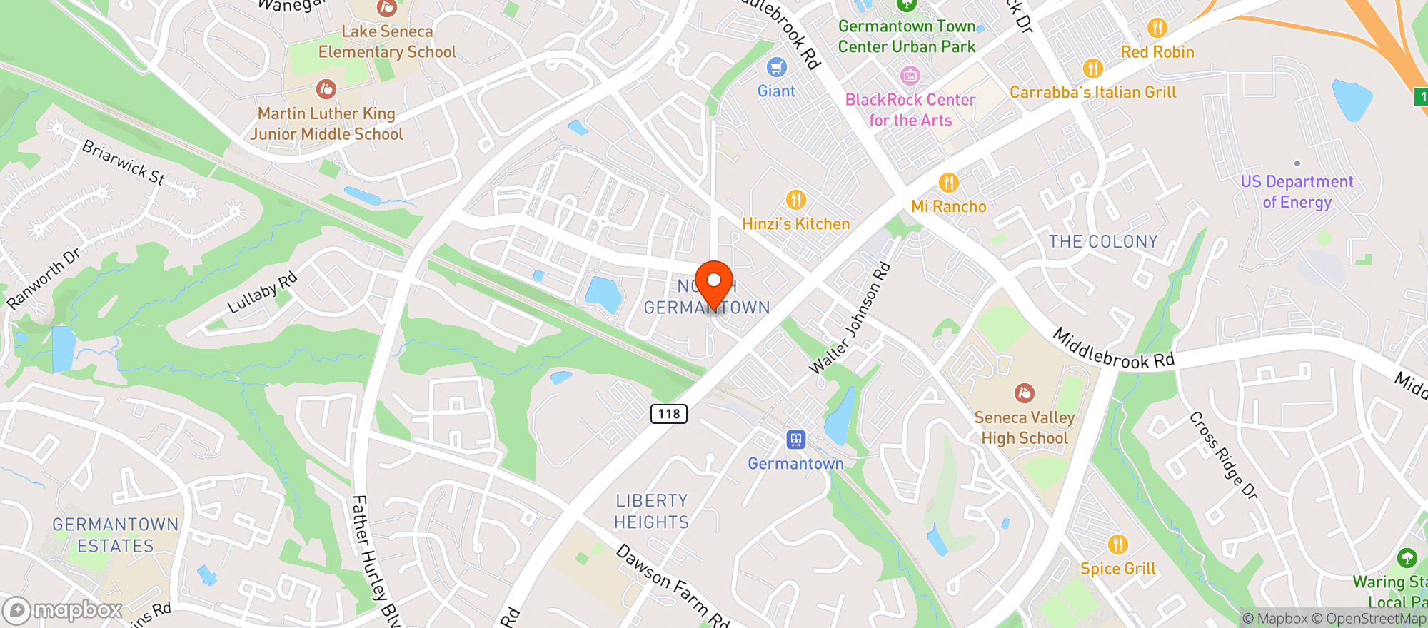 Map showing Village West Liquors