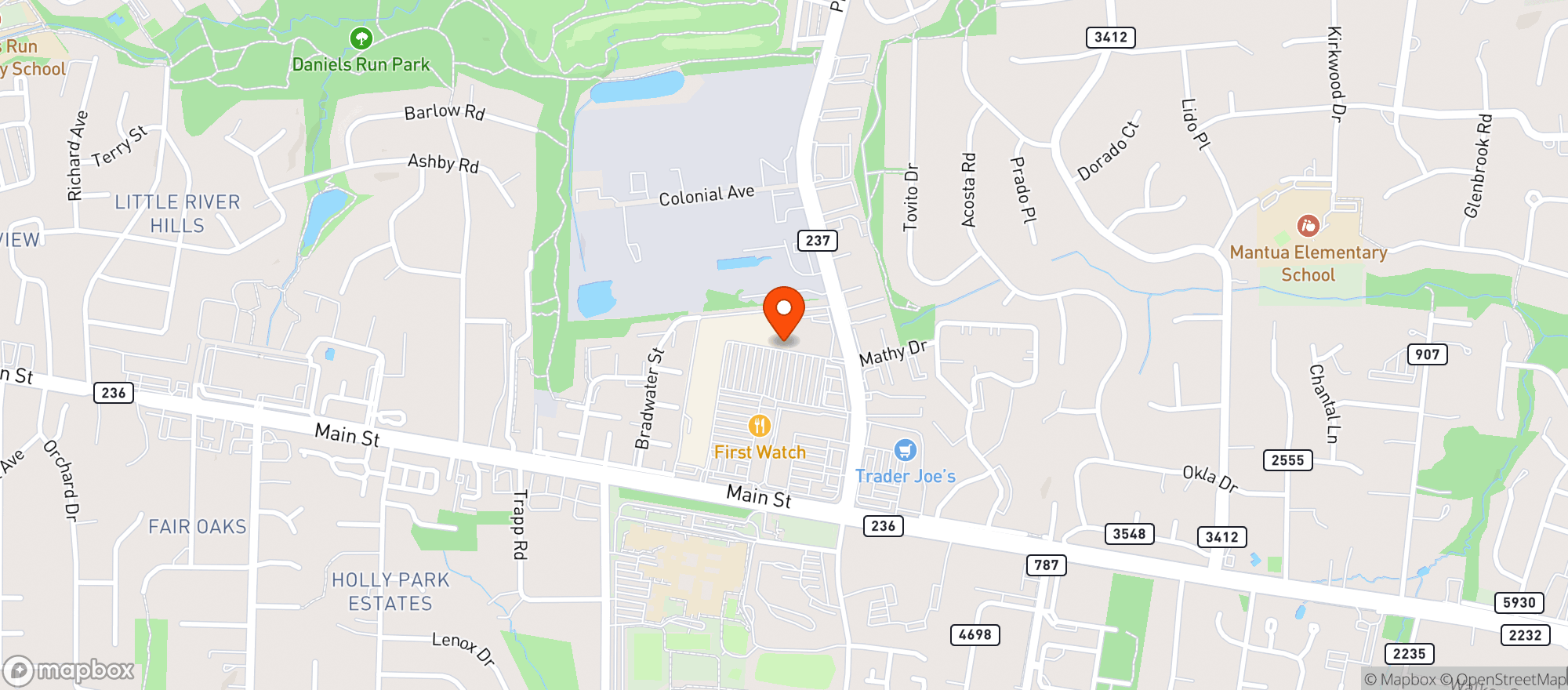 Map showing Safeway