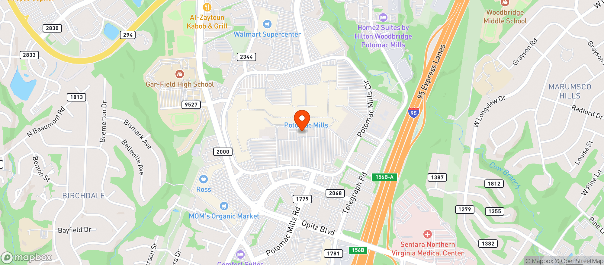 Map showing Cheesecake Factory #161