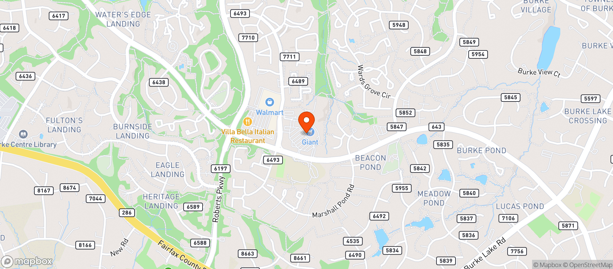 Map showing Giant