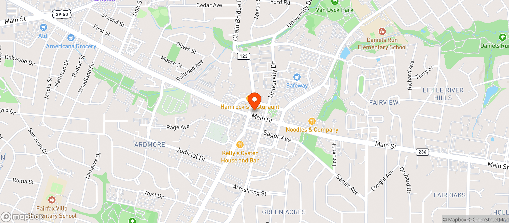 Map showing Commonwealth Brewing Co.