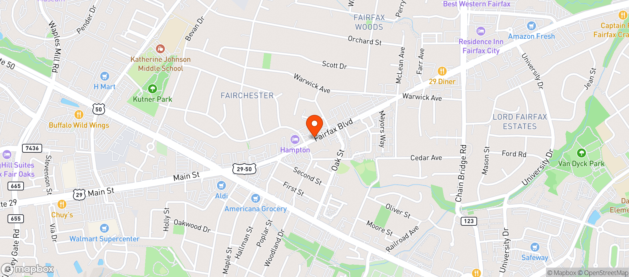 Map showing Dolce Vita Italian Restaurant