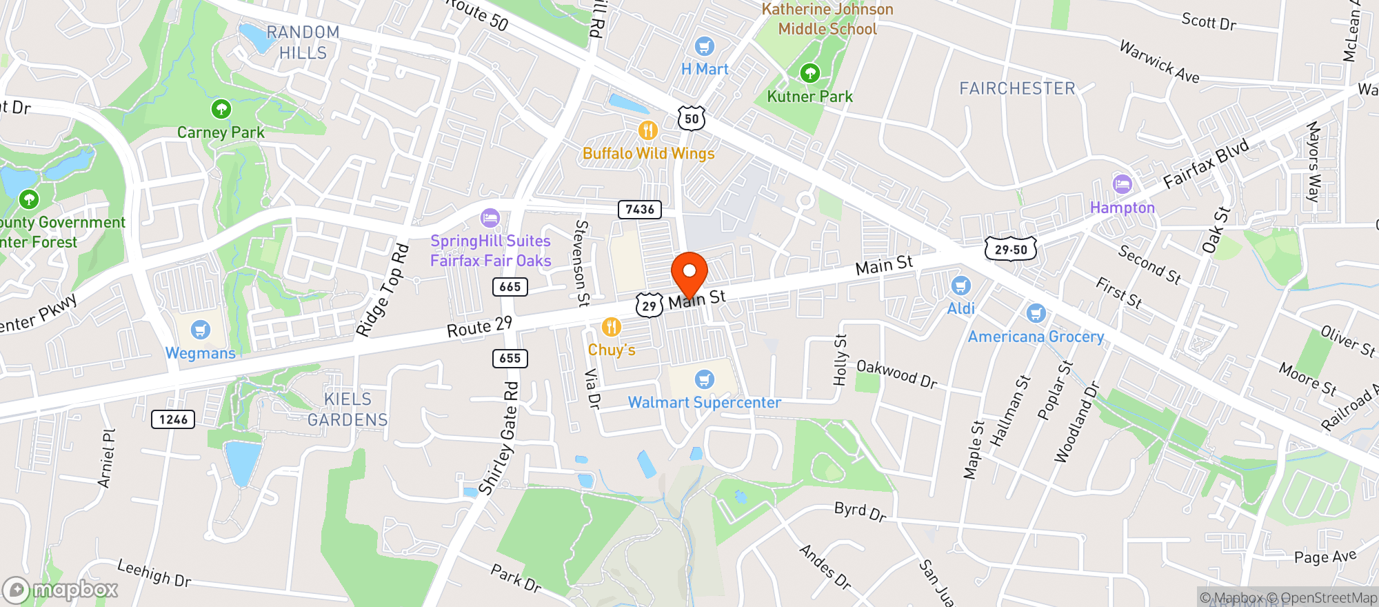 Map showing Lidl