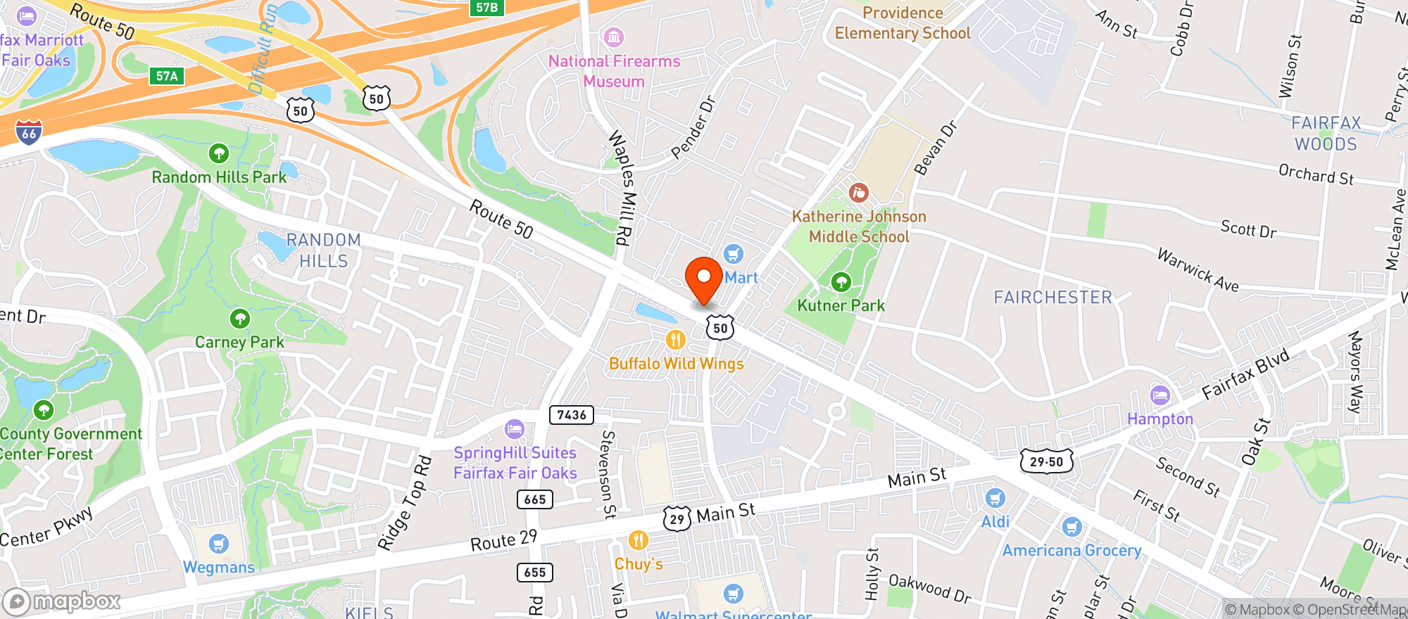 Map showing H Mart