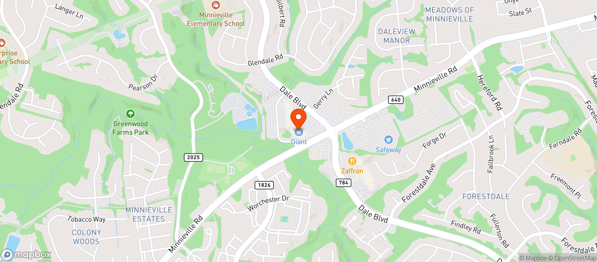 Map showing Giant
