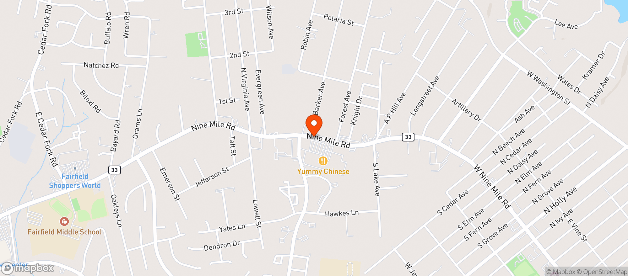 Map showing Food Lion