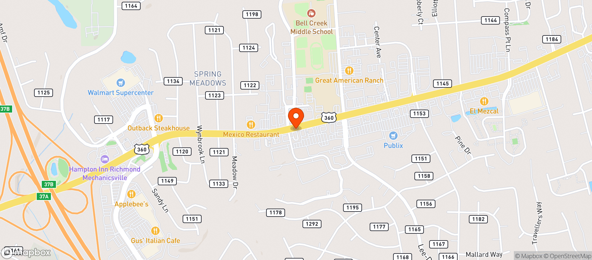 Map showing Food Lion