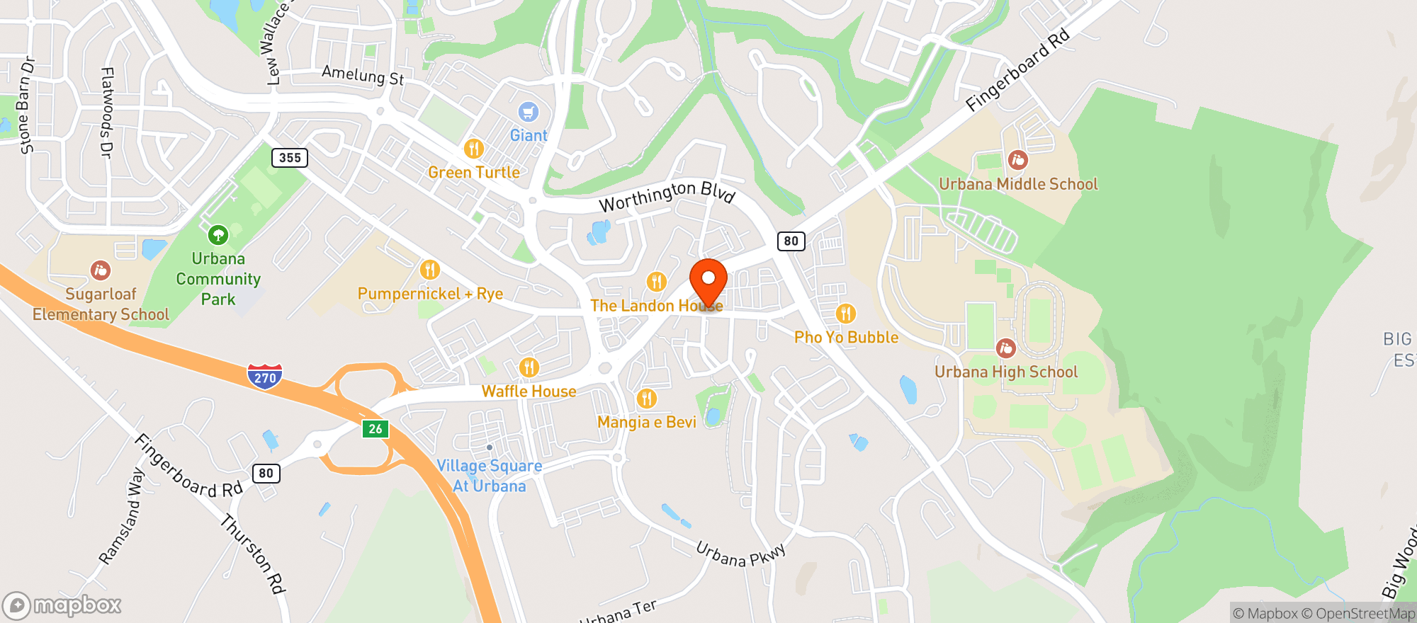 Map showing Dash In