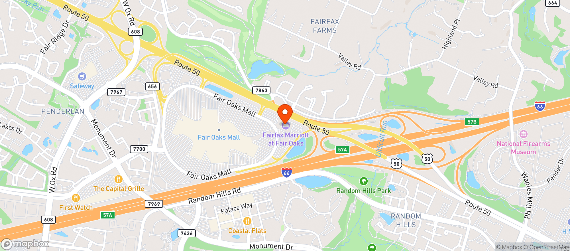 Map showing 703 Bar + Kitchen
