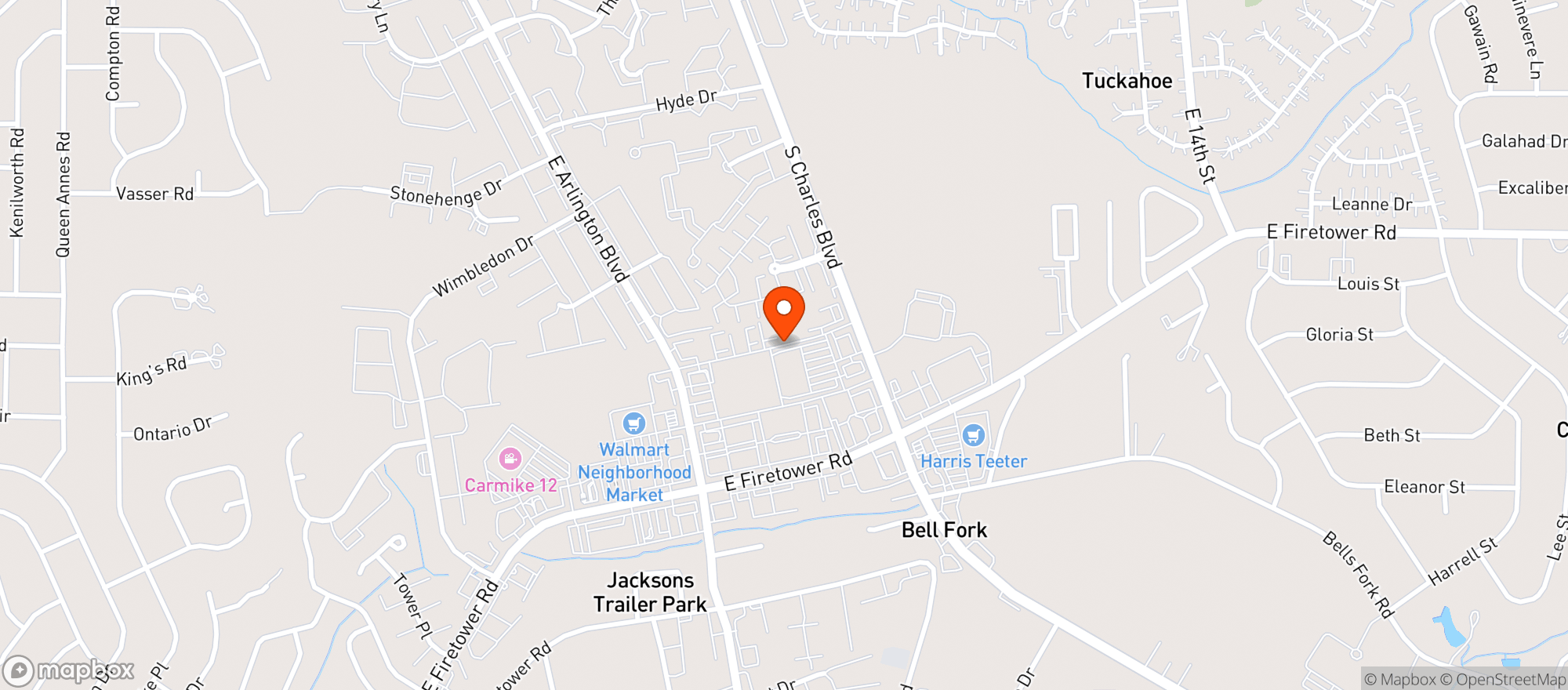 Map showing Food Lion