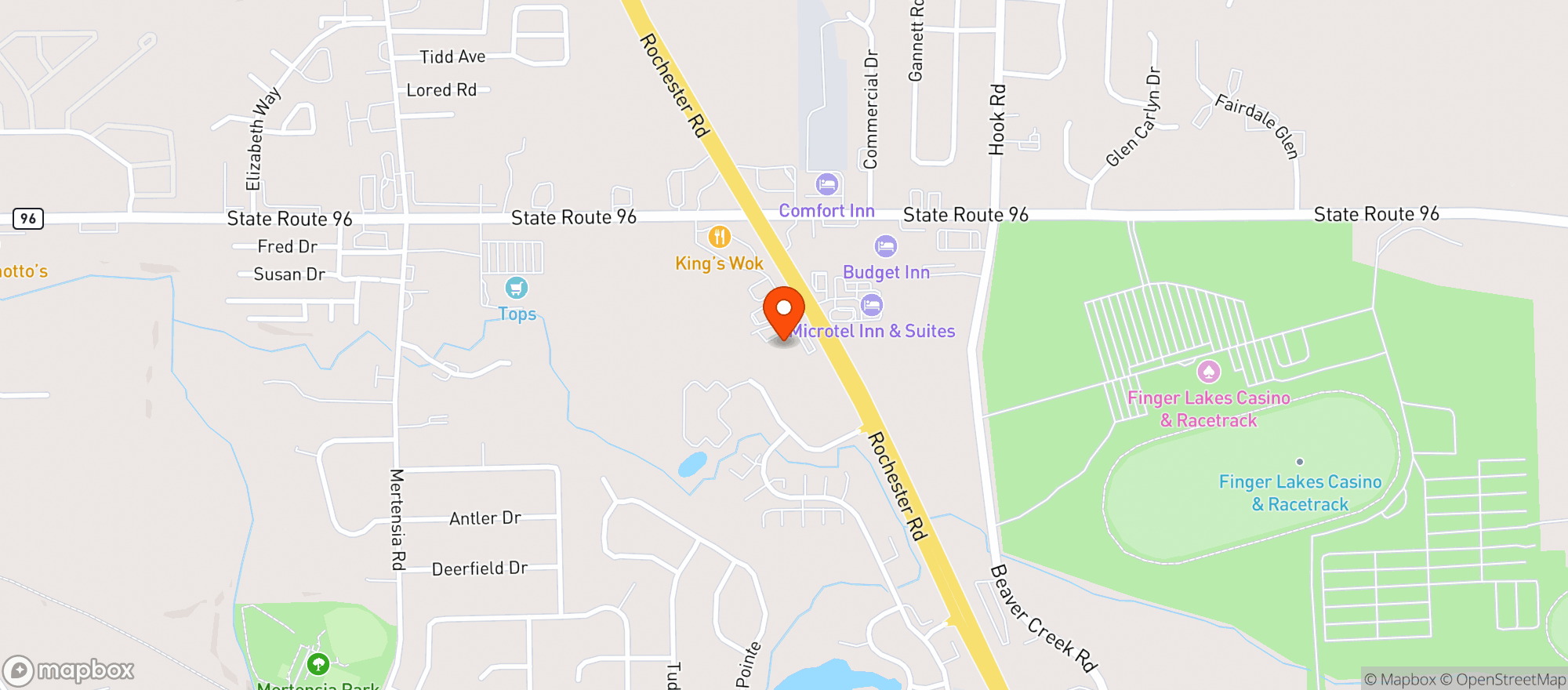 Map showing Aldi #48