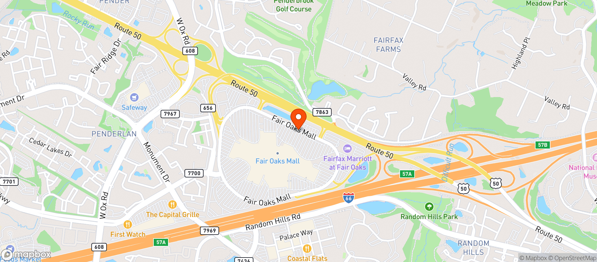 Map showing Cheesecake Factory #114