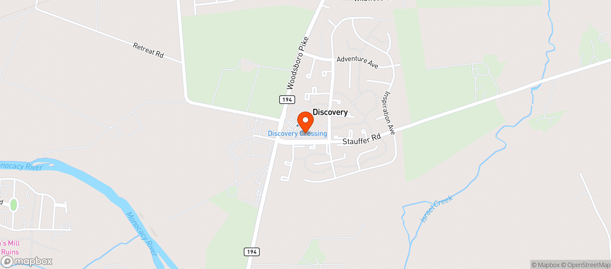 Map showing D & B Liquors