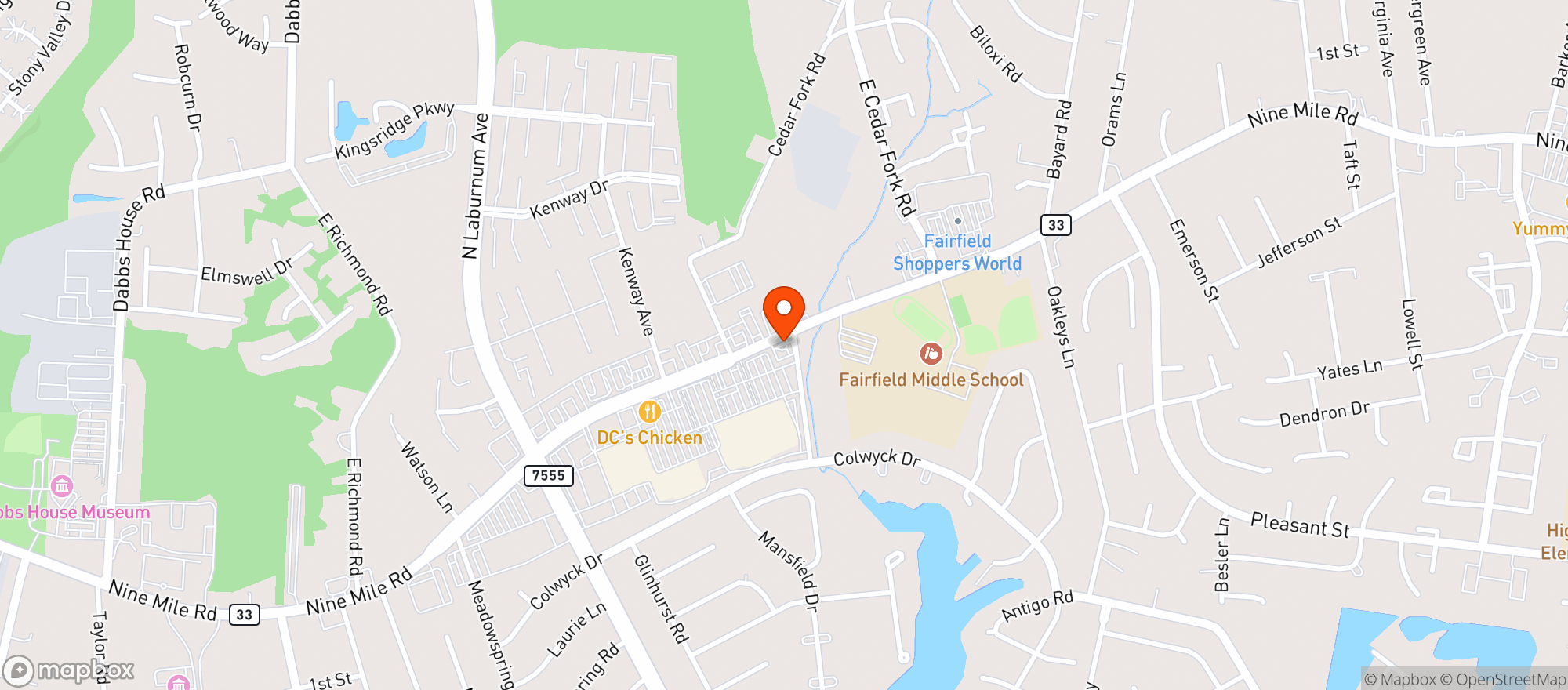 Map showing Walmart Supercenter