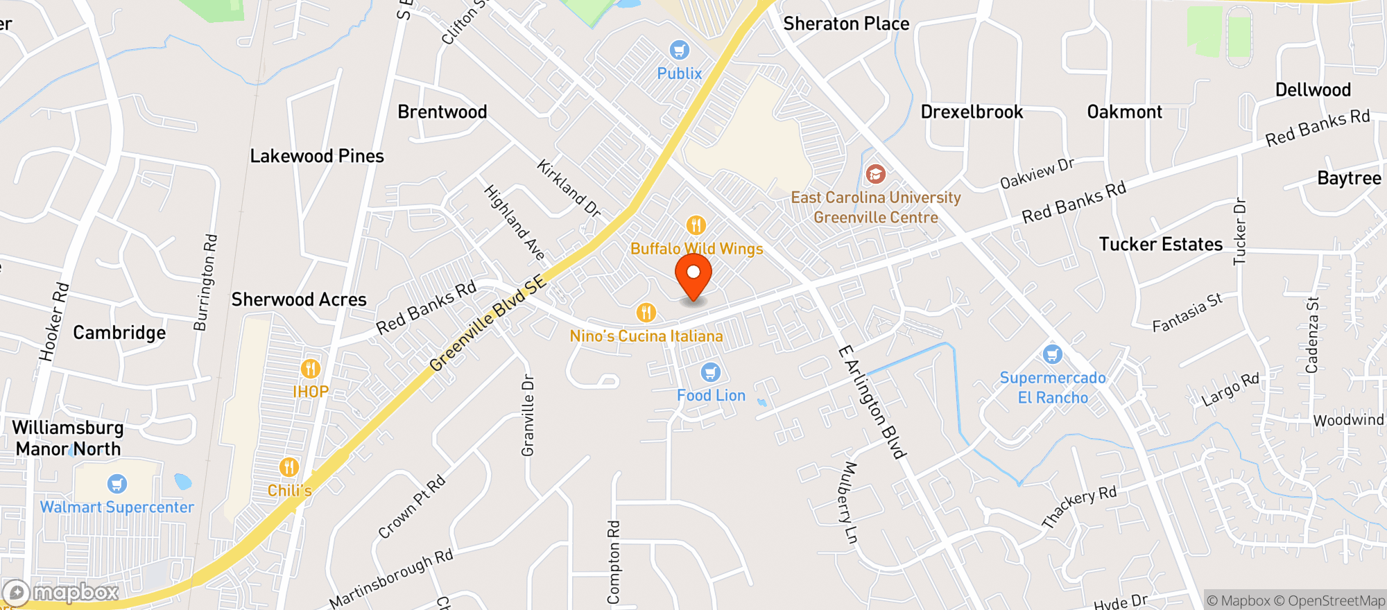 Map showing Tubthumpers Beverage House