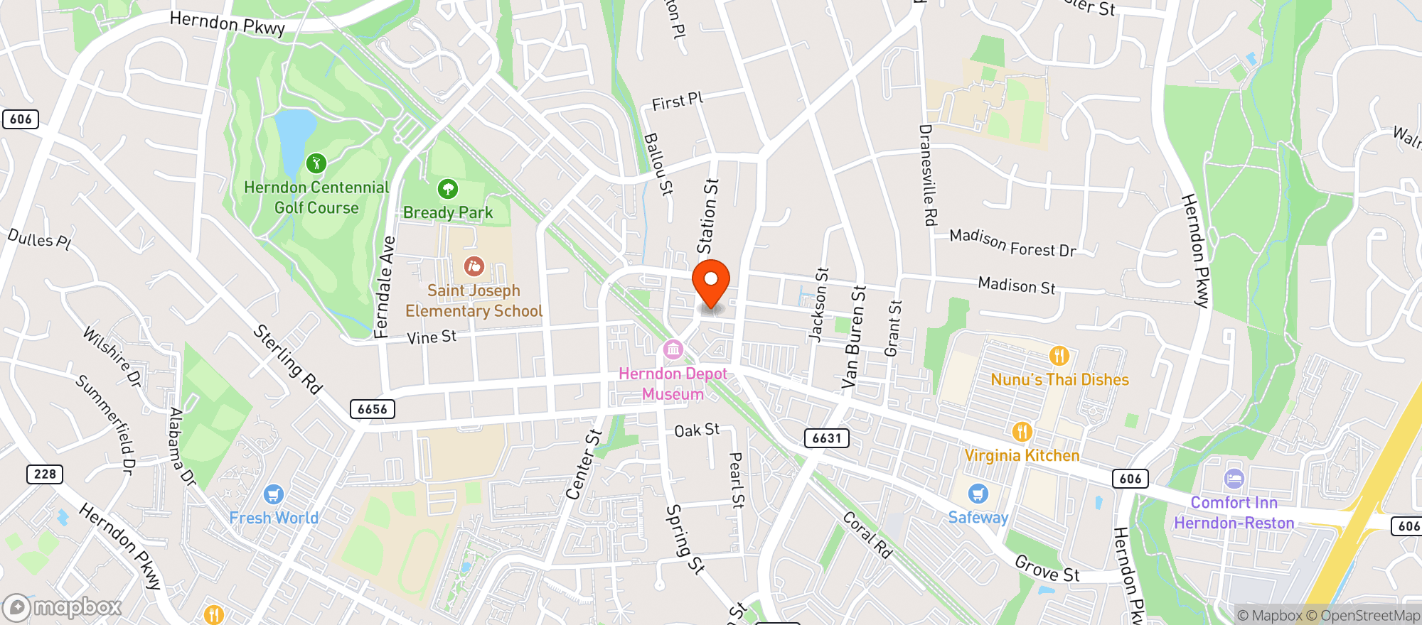 Map showing La Bonne Vie