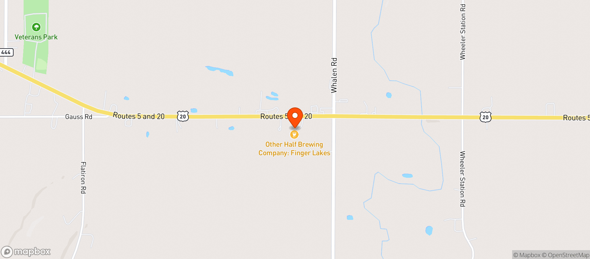 Map showing Other Half Bloomfield