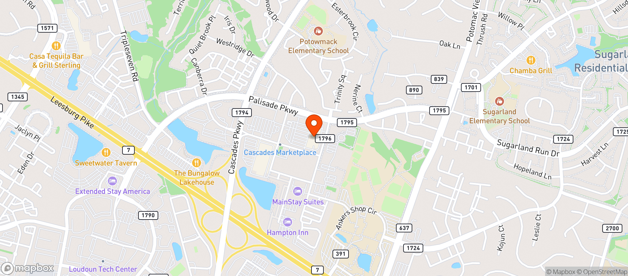Map showing Giant