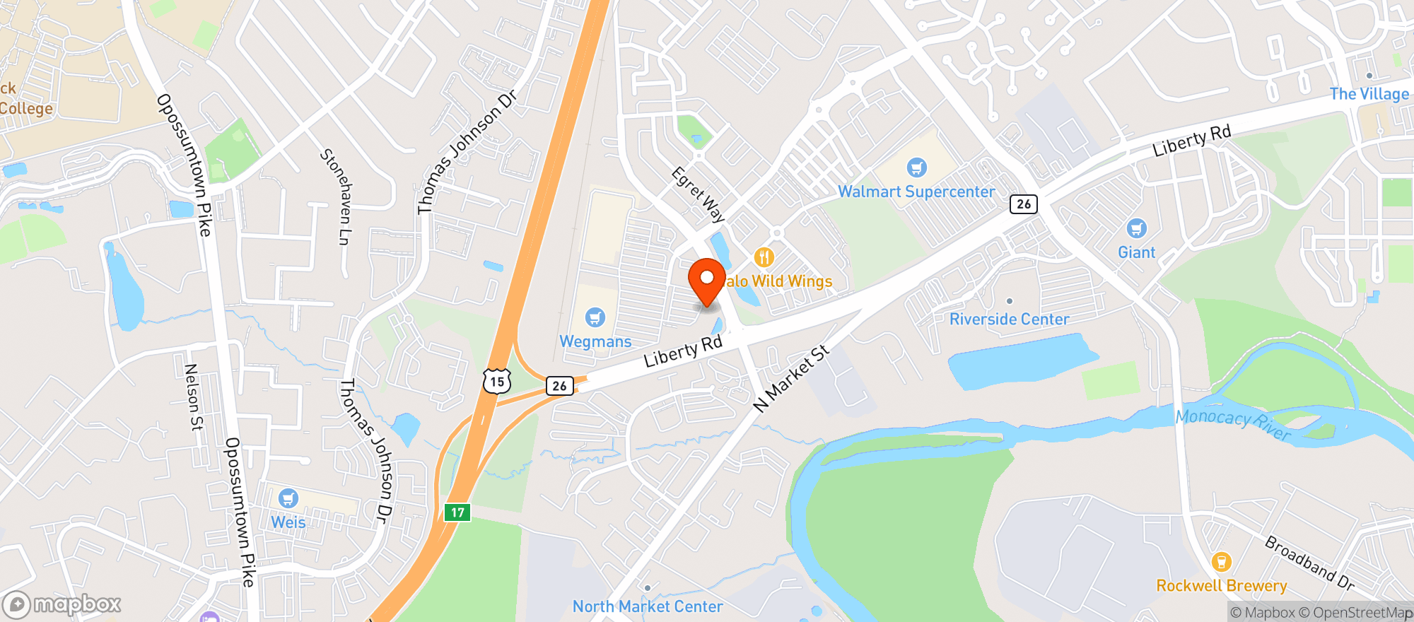 Map showing Gnc - 3085 - Clemson Corner