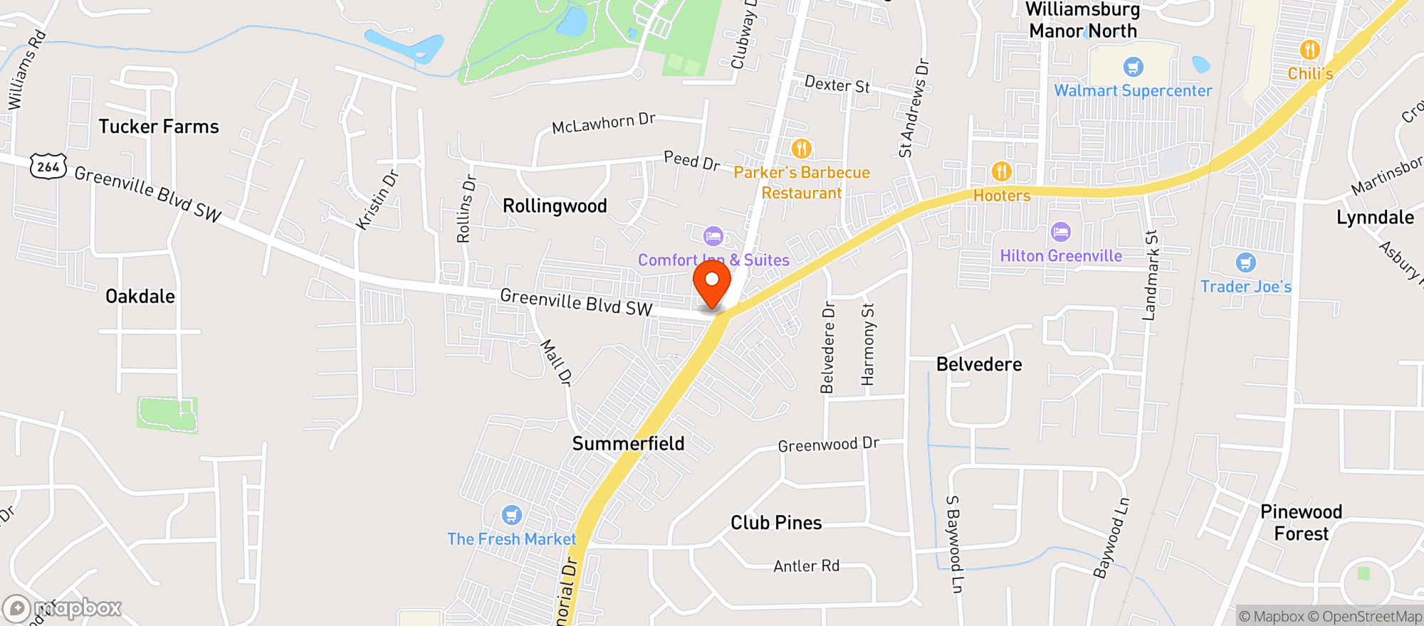 Map showing Gnc