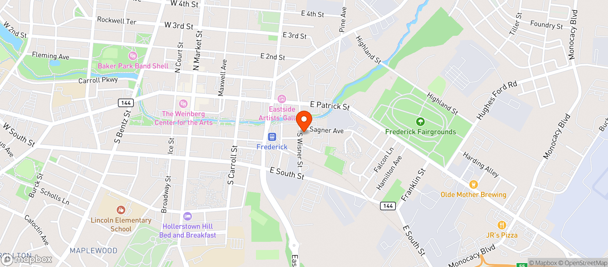 Map showing Rak Brewing Co