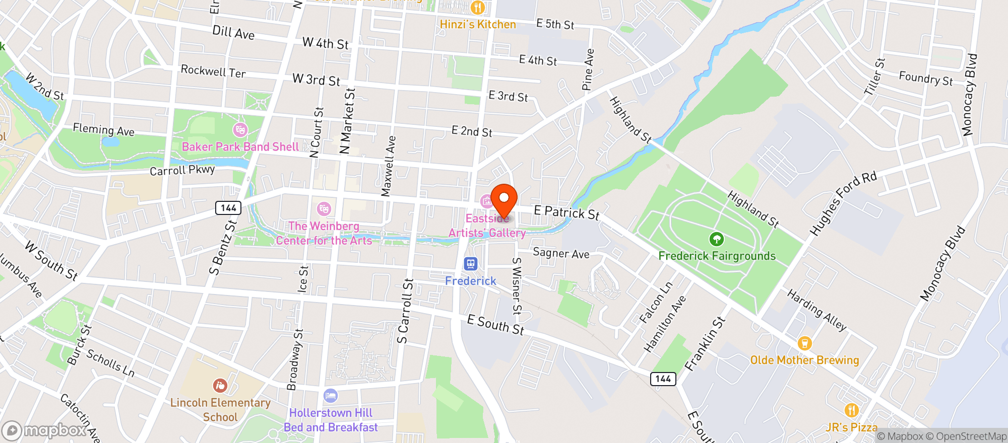 Map showing Steinhardt Brewing Company