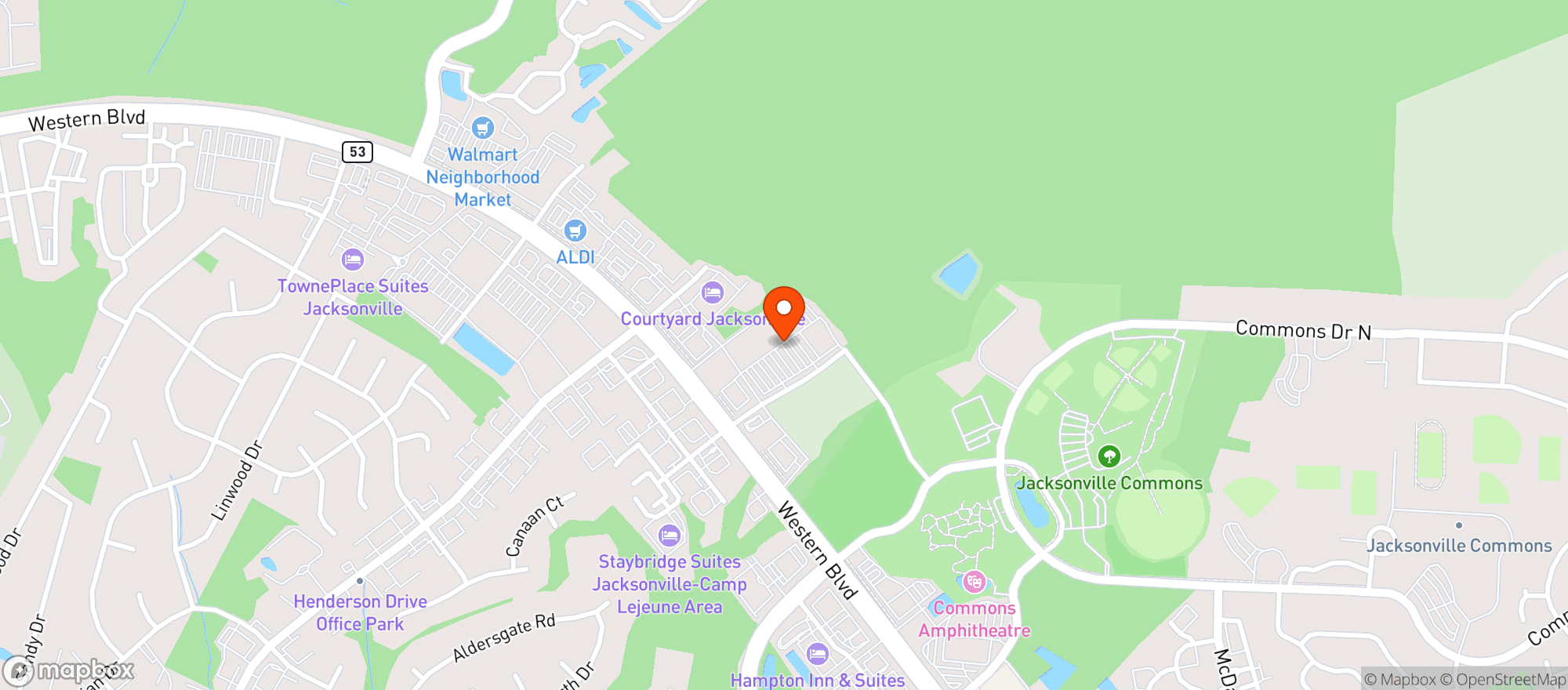 Map showing Publix