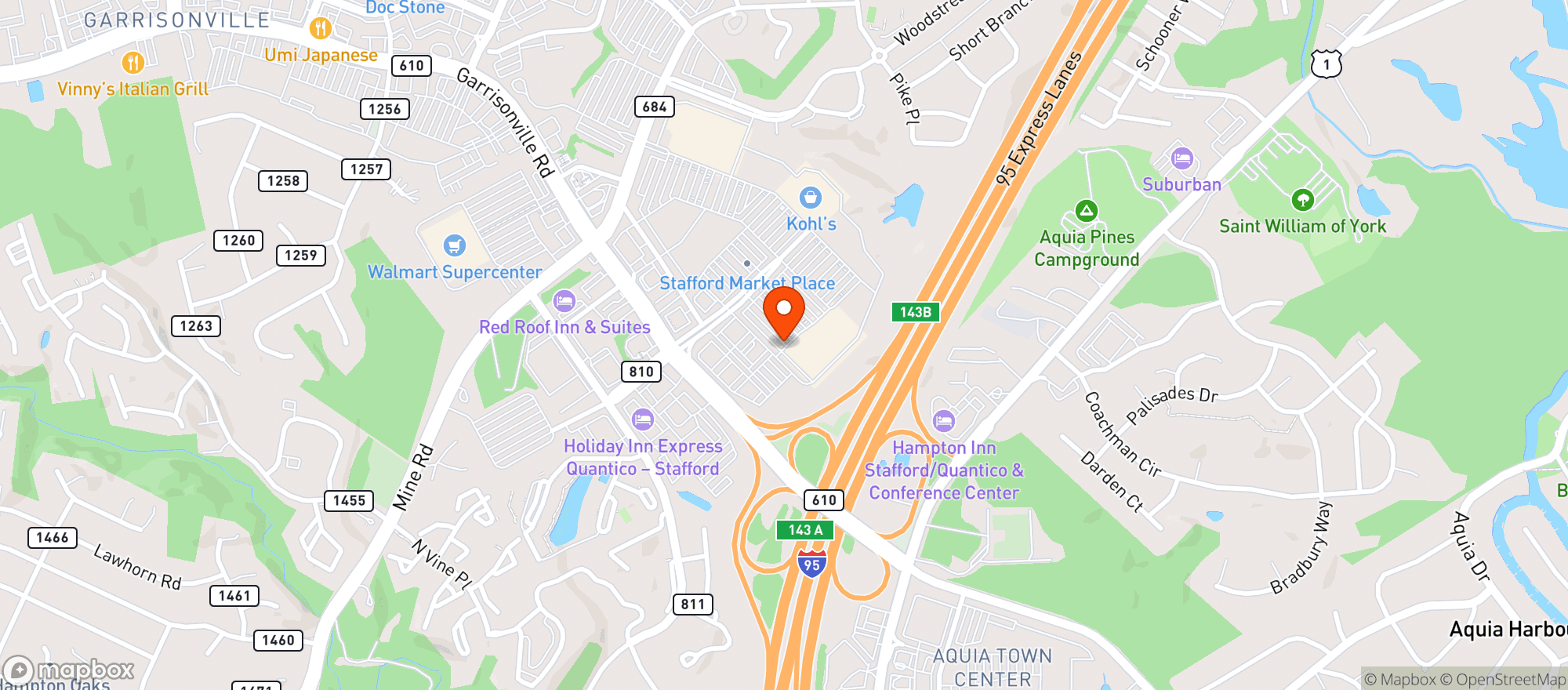 Map showing TARGET STORE