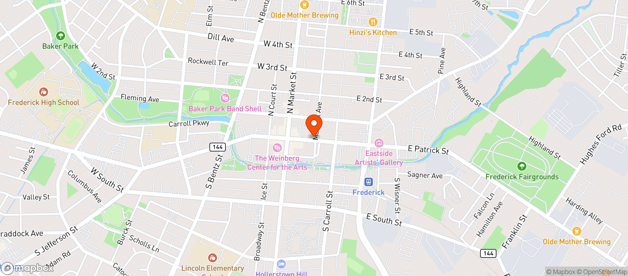 Map showing Maxwells Kitchen