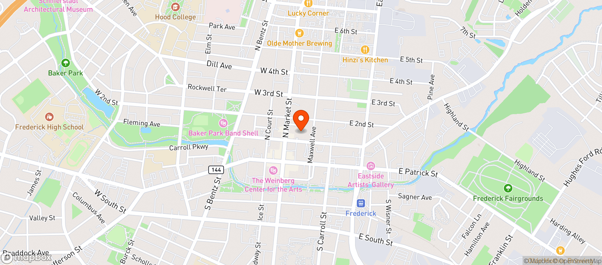 Map showing White Rabbit Gastropub