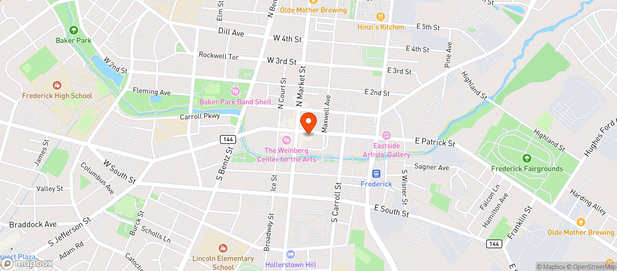Map showing Jojos Rest And Tap House