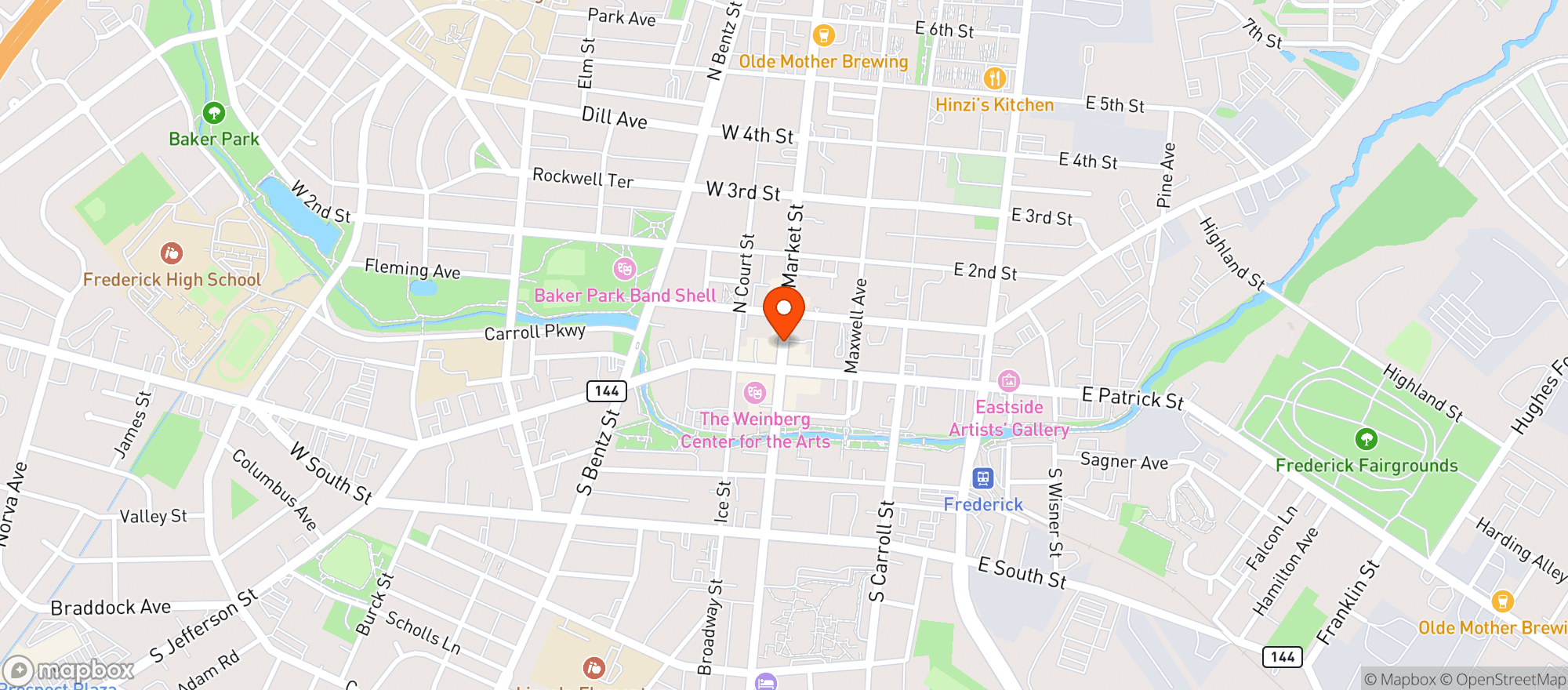Map showing Cacique Restaurant