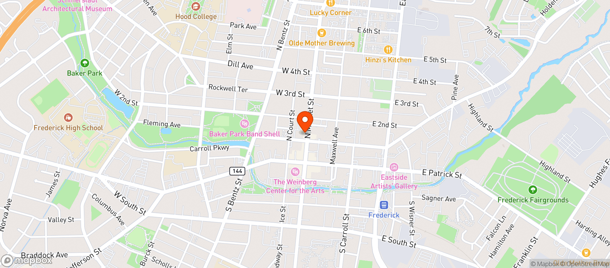Map showing Firestone's Market On Market