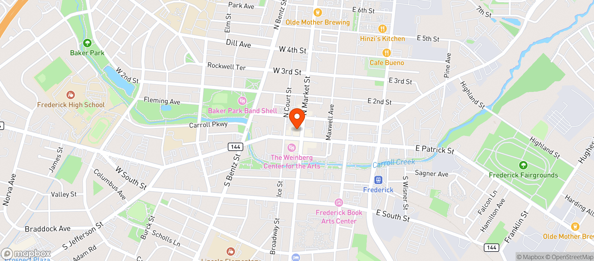 Map showing Spin the Bottle Wine Company