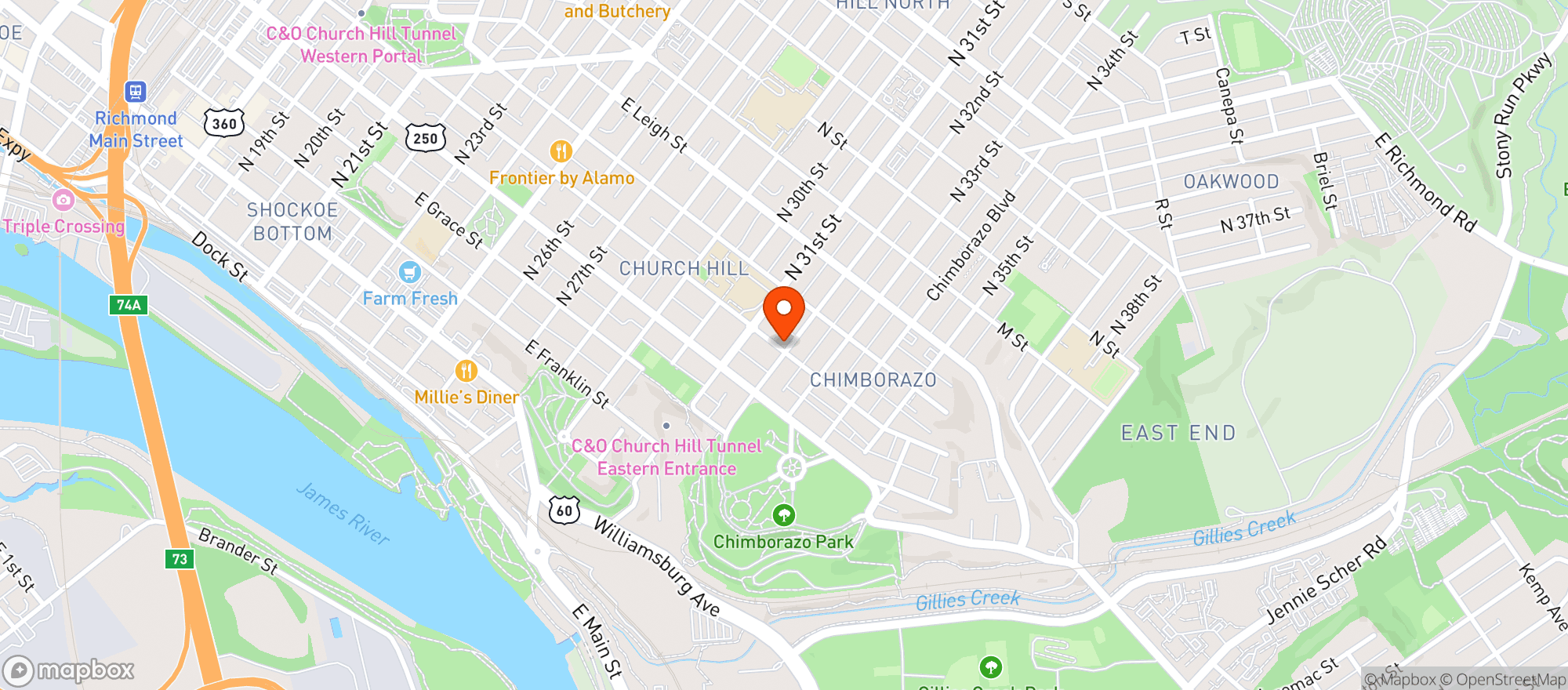 Map showing Alewife