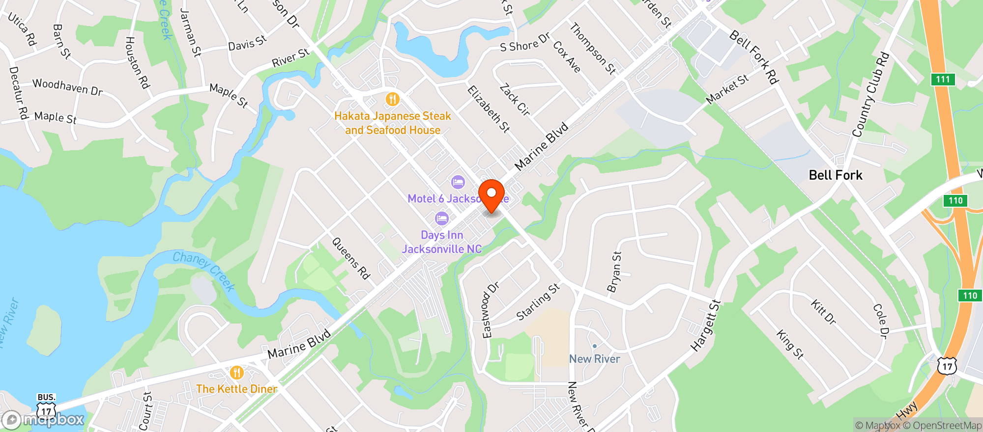 Map showing Circle K #2706994