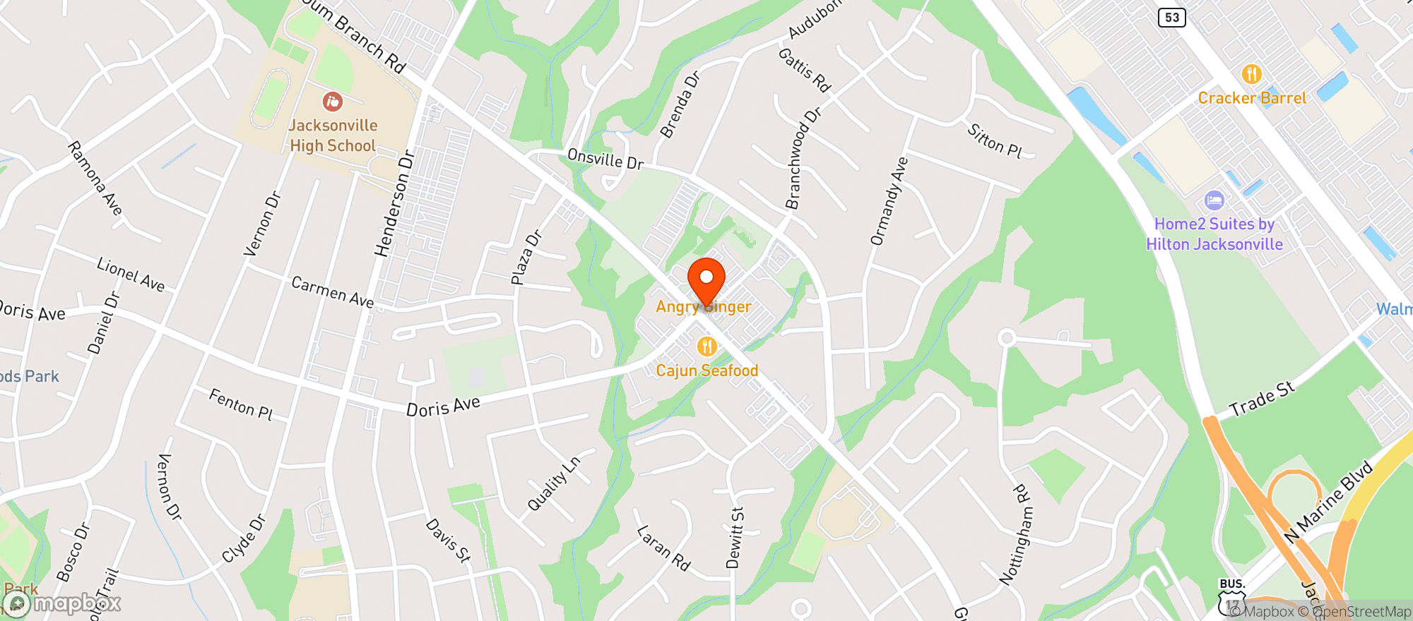 Map showing Food Lion