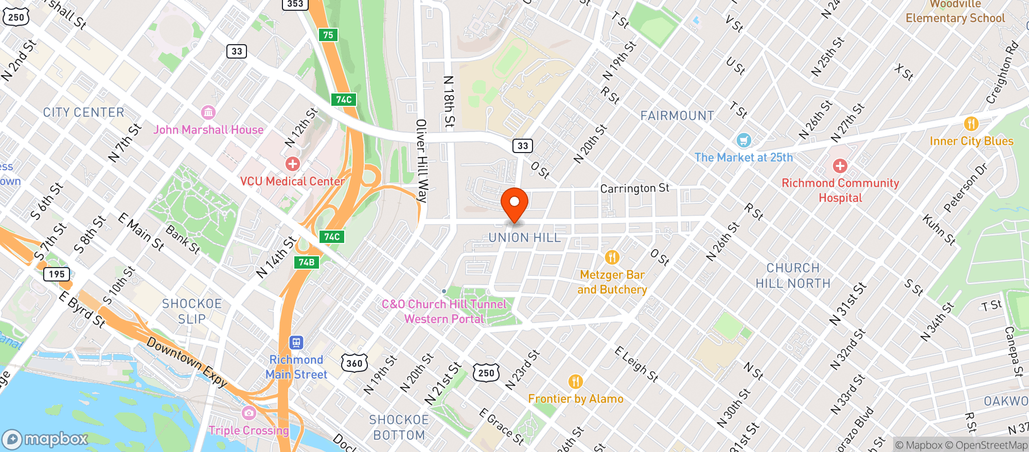 Map showing Max Smoke Shop
