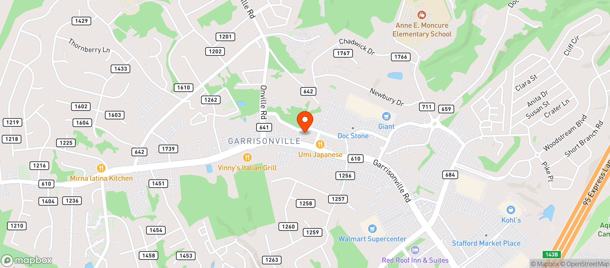 Map showing Robiolina Restaurant