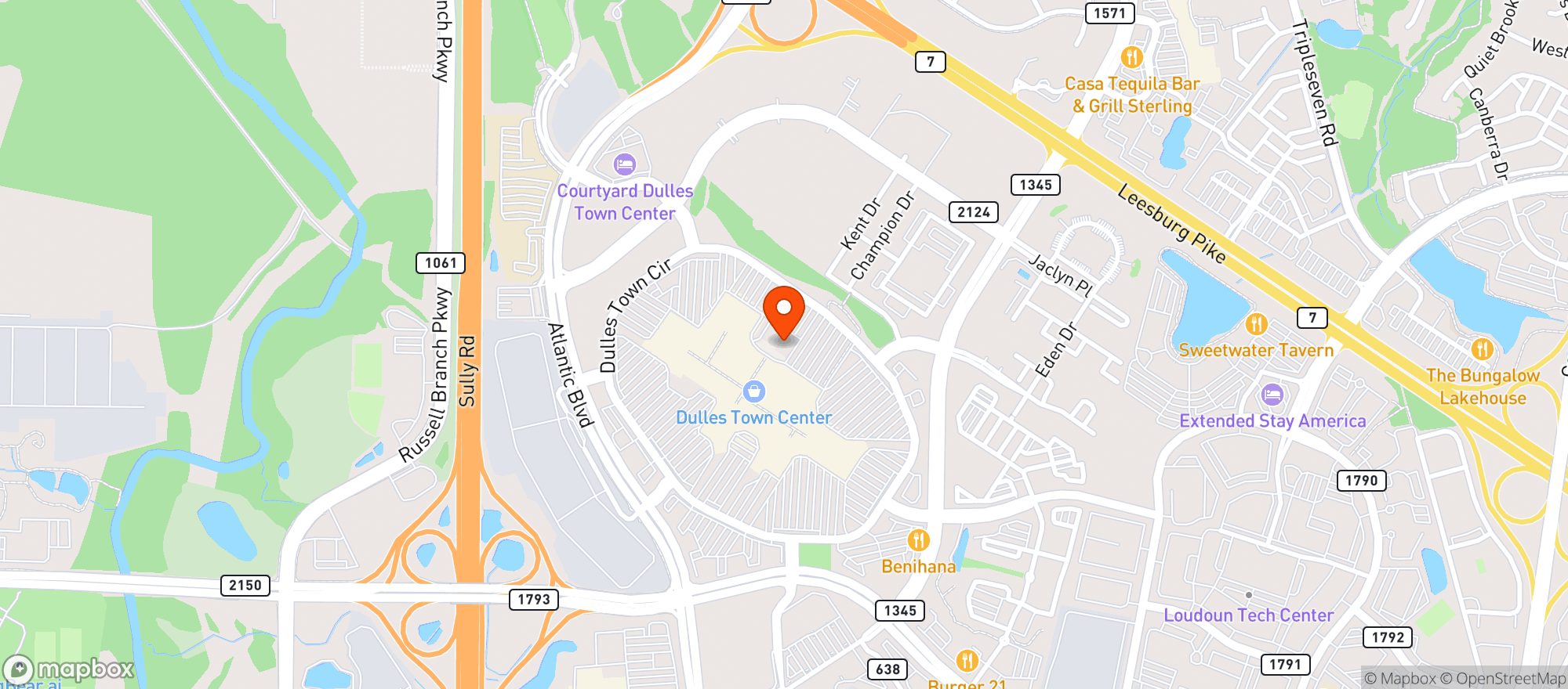 Map showing Cheesecake Factory #118