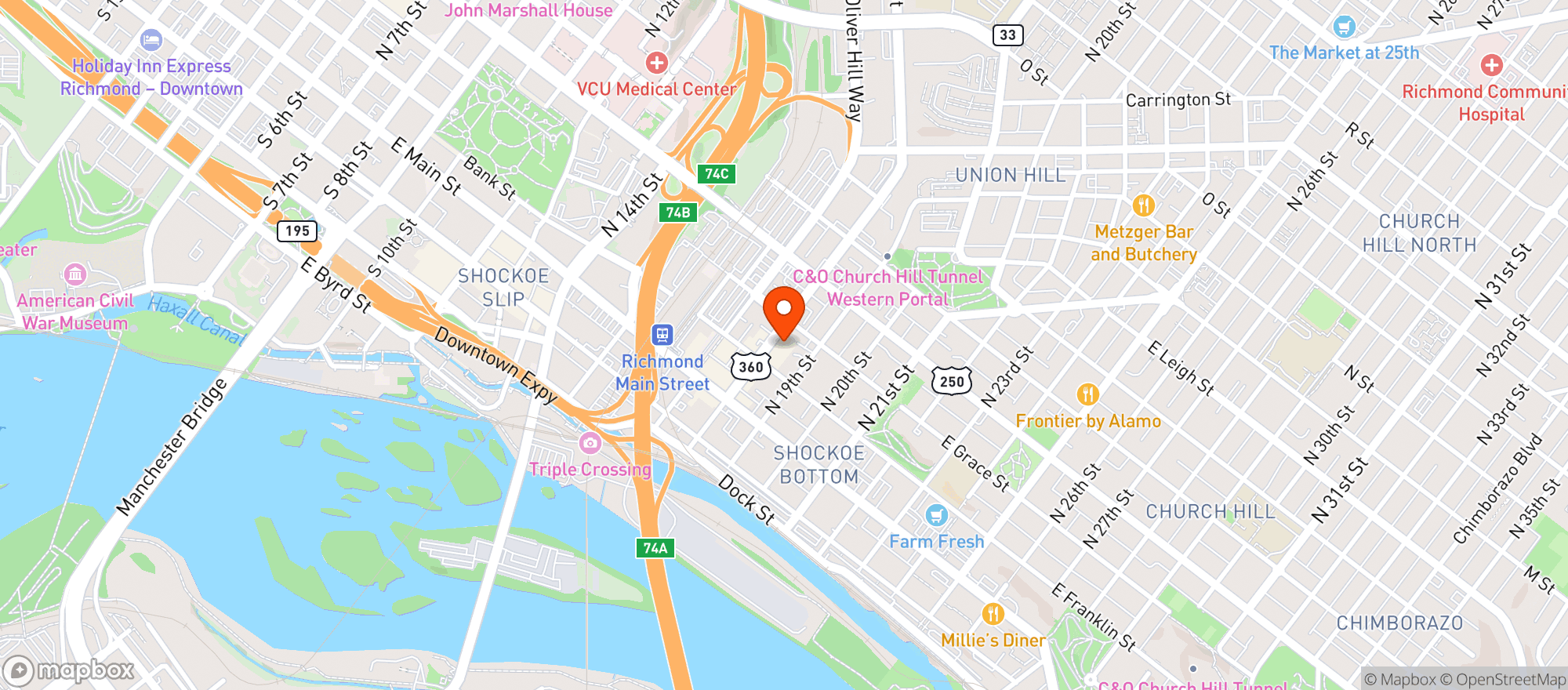 Map showing Fall Out