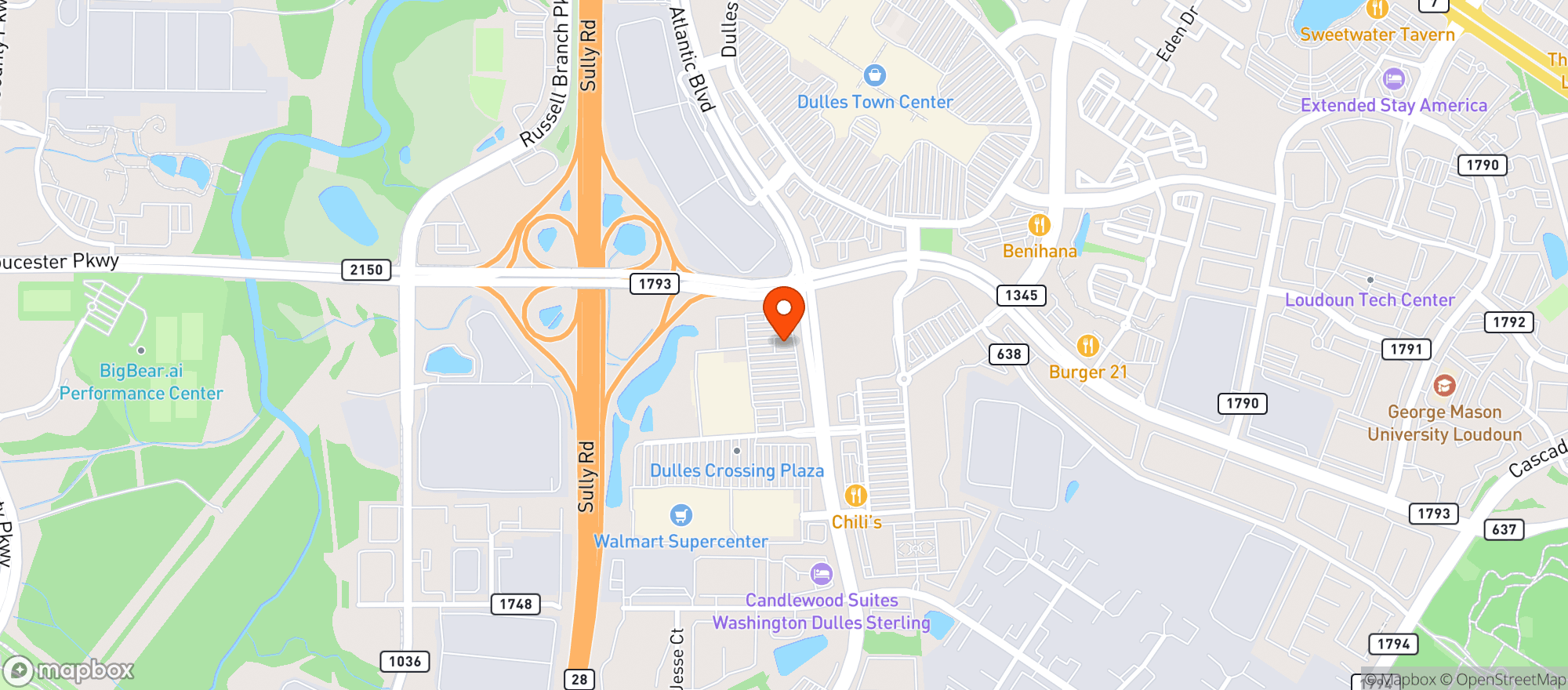 Map showing Vitamin Shoppe - Sterling