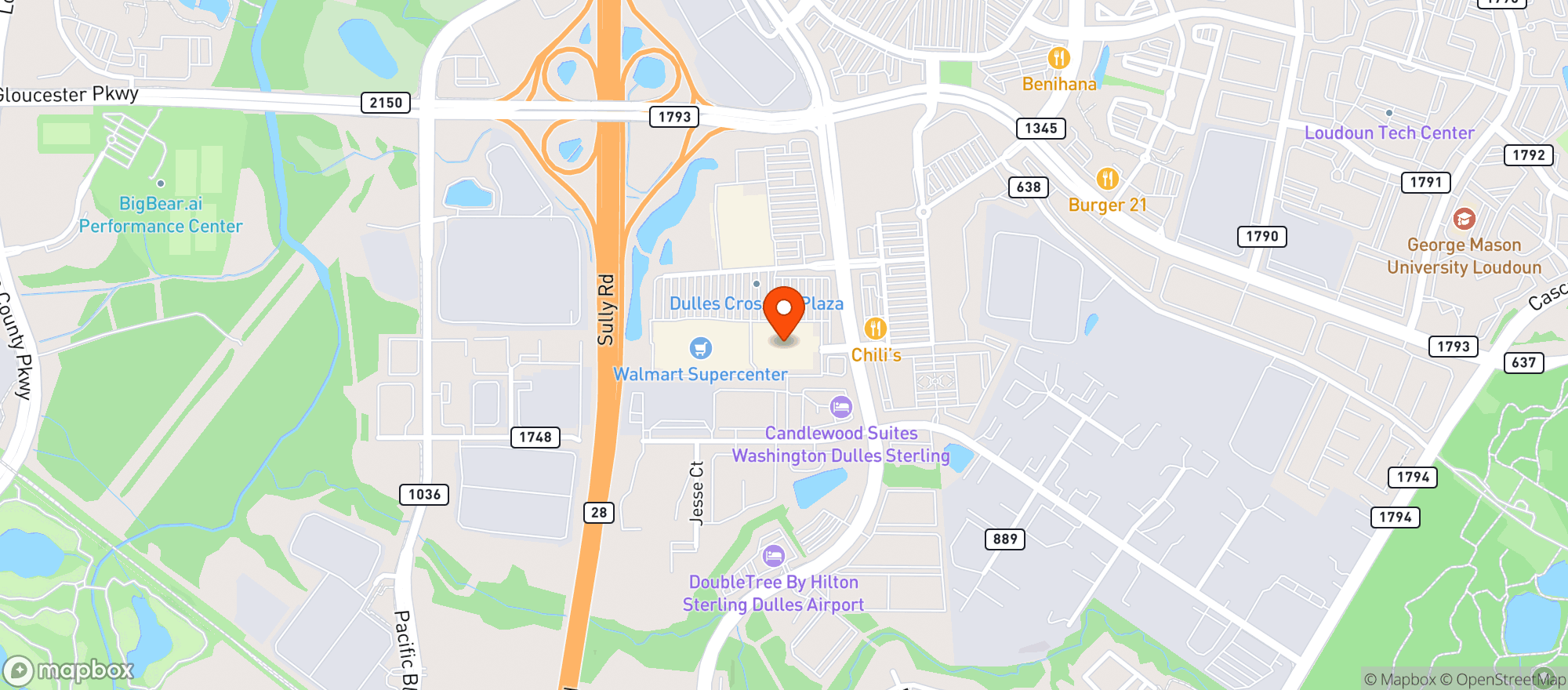 Map showing Sams Club #4729