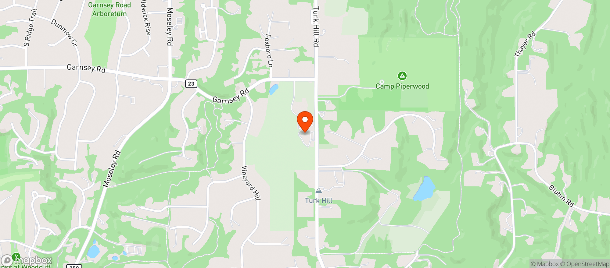 Map showing Casa Larga Vineyards & Winery