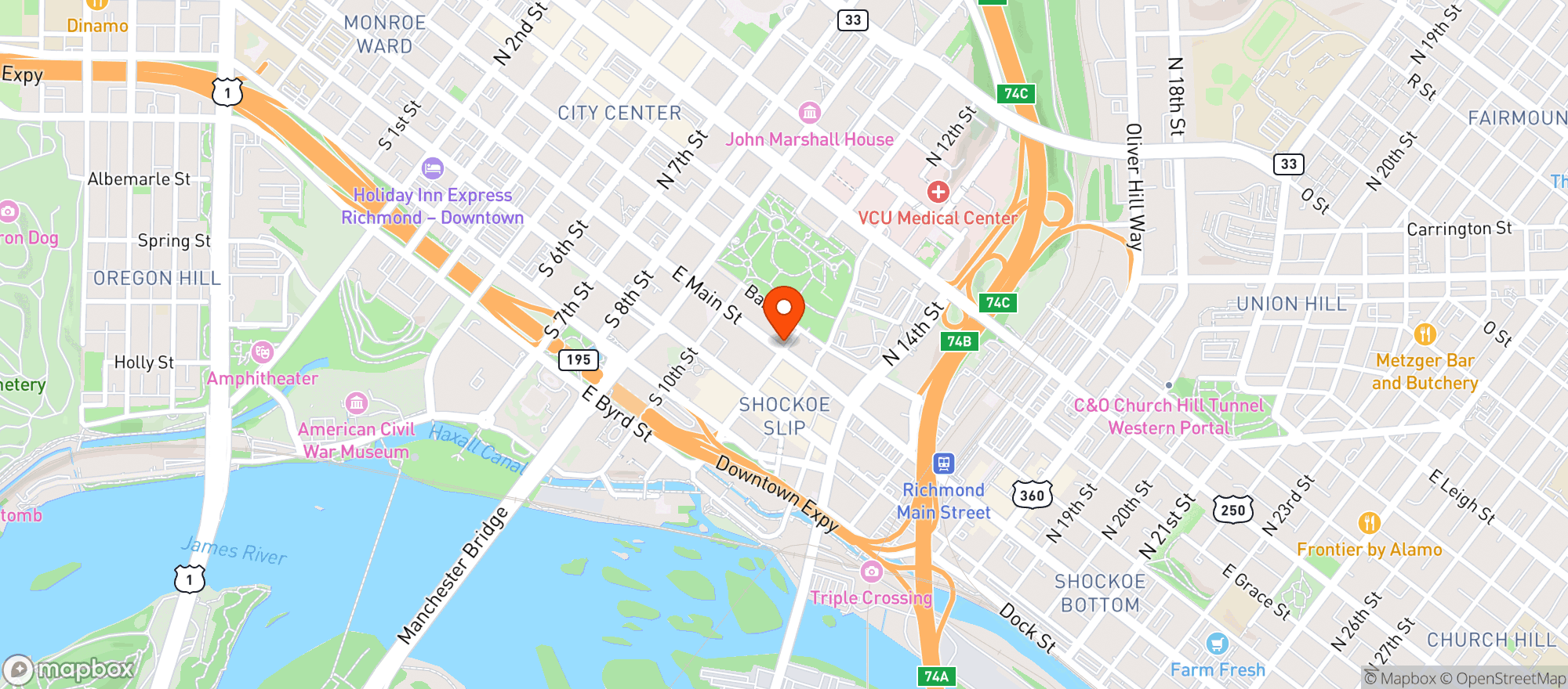 Map showing The British Embassy Llc