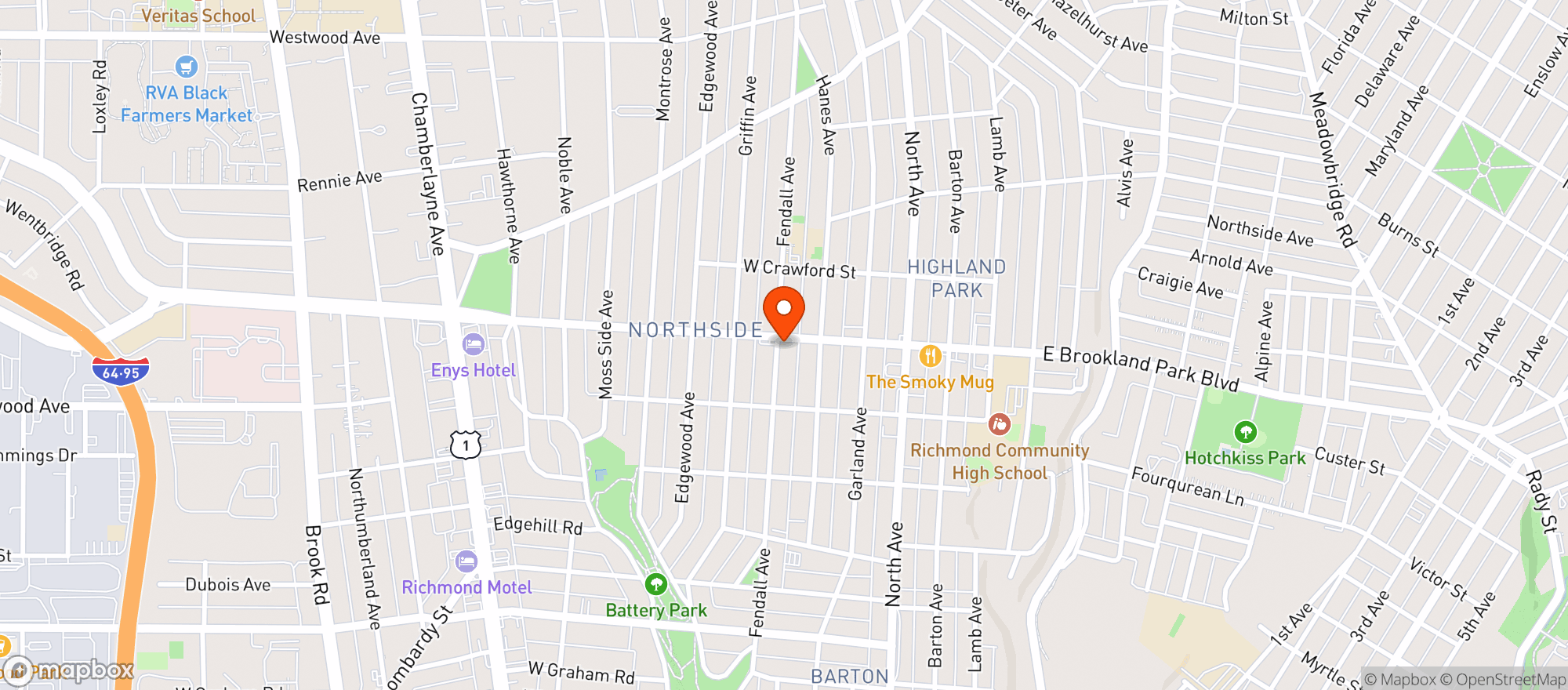 Map showing Fuzzy Cactus