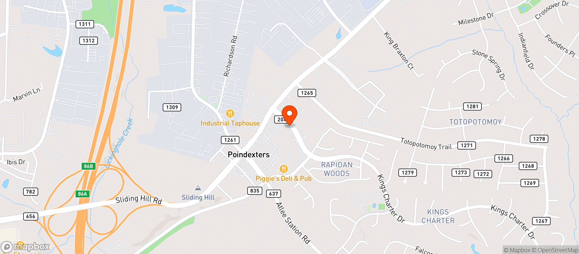 Map showing Food Lion