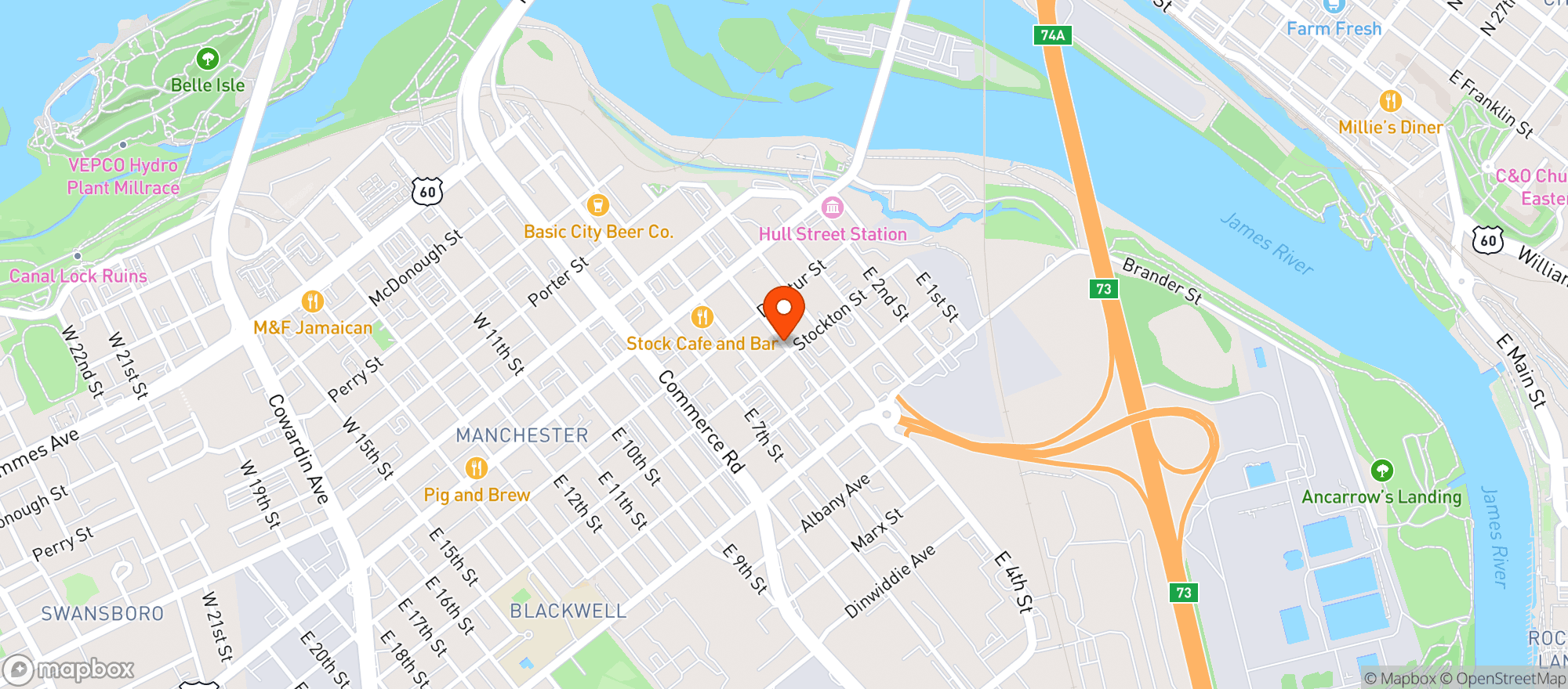 Map showing Derby Liquor